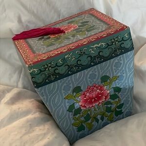 Intricate Asian Inspired Colorful Paper Box
